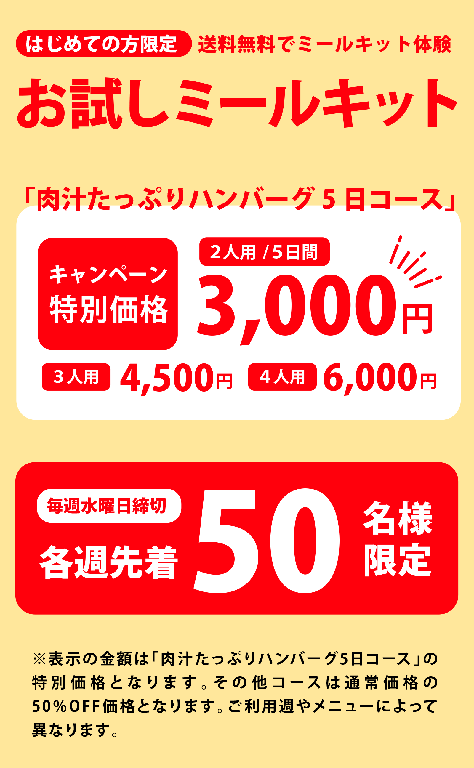 キャンペーン価格